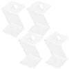 BESTOMZ 4 Pezzi Supporto per Palline da Baseball in Acrilico, Supporto a Z, Accessori di Installazione, per Baseball e Softball, Facile da Installare e Rimuovere, per Varie Occasioni