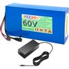 FREEDOH Batteria agli ioni di Litio 60V Pacco Batteria al Litio 60V 12Ah 15Ah 20Ah 25Ah 30Ah Batterie per Motore 50-1800W con caricabatteria,60v25ah