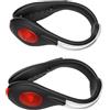 Generic Luci a Morsetto per Scarpe a LED Design Antiscivolo per la Corsa Notturna Accessori per Ciclismo Ricaricabili 1 Paio (Rosso)