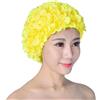 Generic Cuffia da nuoto da donna, stile vintage, con fiori e petali floreali, cuffia da nuoto per adulti, donne e ragazze, capelli lunghi o corti
