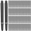 VALICLUD 100 Set Aste per Freccette in Nylon Nero, Set di Shaft 2ba, Controllo Facile e Presa Migliorata, per Freccette Professionali e Gioco Darts