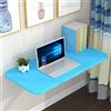 Generic XJBTBA Tavolo Pieghevole a Parete - Scrivania Pieghevole salvaspazio e ripiano per Garage, Ufficio, Cucina, Bar, Lavanderia - Compatto Bianco e Blu (80 x 30 cm)