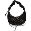 Generic Pois borse carino papillon borsa a tracolla leggera Tote borse, Nero , Manica interna