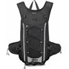Generic Zaino da Trekking Zaino da Escursione Zaino da Montagna Zaino Nylon E Poliestere con Struttura di Supporto E Ventilazione a Rete con Lacci Elastici, Nero, Nero