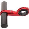 VALICLUD Staffa di Estensione Manubrio per Bici in Metallo, Rosso, Regolabile, per Luci e Cronometri, Accessorio Leggero per Ciclismo