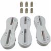harayaa da Surf Set Tavola Set Surfboard Doppia Linguetta Plug per Tavole Universali Struttura Robusta per Pressione Onde Installazione Pulita Adatto per, Bianco