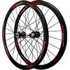 QHYRZE Set Di Ruote For Bici Da Strada 700C Sgancio Rapido 9 * 100/10 * 135mm 24H