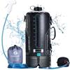 Zyxformis Doccia da Campeggio Portatile 12 L con Display e Pompa a Pedale