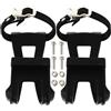 CATIEBYE Toe Cage per Bici Cinghie, Set 1 Nero Plastica Metallo