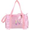 Alipis Borsa da Balletto per Ragazze in Raso Rosa Interno Spazioso e Design Elegante, per Organizzare Accessori da Danza Durante i Viaggi