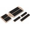 Milageto Tavola di Equilibrio Allenamento Tavola Equilibrio Balance Board Pedana Propriocettiva Attrezzo per Stretching in Betulla con Base Antiscivolo E, Deluxe Curvo 15CM