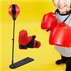 Hidyliu Set Sacco da Boxe e Guantoni da Boxe per Bambini, Giocattolo Regolabile per il Fitness, Migliora la Coordinazione, Perfetto per i Bambini Sopra i 3 Anni (ZG270-99)