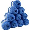 Distrifil - 10 gomitoli di lana per lavori a maglia Azurite, 100% acrilico, 36 colori disponibili 0151 Malibu
