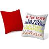 VENEZIANO Gruppo Cuscino Personalizzato 40x40 con Imbottitura - Cuscino Personalizzato con Imbottitura - personalizza Ora con Testi, Loghi o Immagini - 100% Made in Italy