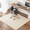 Generico Tappetino di Protezione del Pavimento, Antiscivolo Tappetini di Protezione del Pavimento Tappeto da Gioco per Sedie da Ufficio, Parquet Sottofondo per Sedia da Scrivania,Beige,60X90cm