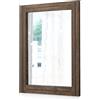 AAZZKANG Specchio rustico in legno rettangolare decorativo da appendere alla parete con cornice grande 50,8 x 40,6 cm per camera da letto, soggiorno, bagno, ingresso di casa