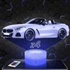Lampephoto.fr - Lampada Bm Z4 Tuning Luce Notturna Tattile 3D Supercar | Prodotto in Francia, scelta della base, luminosità regolabile, batteria/USB, regalo per uomini con auto sportive