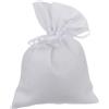 PuntoCasaStore Sacchetto Cotone 10x12 CM BOMBONIERA PORTACONFETTI Confezione Regalo SEGNAPOSTO Matrimonio Comunione CRESIMA Compleanno Laurea Nascita Battesimo Anniversario PORTAGIOIE (Bianco, 10 PZ)