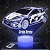 Lampephoto.fr - Lampada C. Breen I20 Rally Luce Notturna 3D Manga | Prodotto in Francia, scelta della base, luminosità regolabile, regalo per appassionati di anime