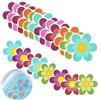 FIGFYOU 20 Pezzi Adesivi Antiscivolo per Vasca da Bagno Adesivi Antiscivolo a Forma di Fiore in 6 Colori per Piatto Doccia, Vasca da Bagno, Doccia, Piscine, 11.7CM e 7 CM