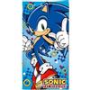 Sonic The Hedgehog SONIC Telo Mare per Bambini - Asciugamano Piccolo con Stampa SONIC - Colore Blu - 70 x 140 cm - Realizzato in 100% Poliestere da 240 gsm