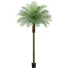 ZEEOZE 270cm Artificial Phoenix Palm Tree Palme Artificiali Alte con 21 Foglie Regolabili Piante Artificiali Phoenix Palm Per Esterni Patio Piscina Ufficio Domestico Soggiorno Giardino (1 Pz, 270cm)