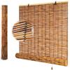 WQXylbrent Tende Veneziane Per Esterni Interni Tapparella Bamboo Da Esterno Cortina Di Bambù Impermeabili Privacy 65 80 90 100 120 130 140 150 160 170 180cm Tenda a Rullo in Bambù Per Giardino Portico Anti-UV