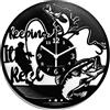 Instant Karma Clocks | Orologio da Parete Pesca Sportiva | Design Pescatore e Pesci | Decorazione Casa Mare Lago | Idea Regalo Originale