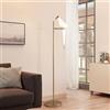 kaixunl Lampada da terra Bird oro moderna gru di Swing LED lampada in piedi, 3000K caldo paralume acrilico in piantana lampada da terra per soggiorno Camera da letto studio lettura, 1 testa