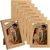 runxsam 8 pz cornici foto 12,8 x 9 cm legno MDF vintage da parete e tavolo
