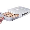 Beowanzk Portauova per Cucina e Frigo - Organizer in Plastica per 18 Uova o Più, Contenitore Verde (Bianca)
