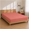 Homebliss Lenzuolo con Angoli Microfibra 150x190+25 - Sottolenzuolo Corallo