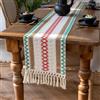PIPRE Runner da Tavola con Nappe, Runner Tavola Moderno in Lino di Cotone per Matrimoni Boho Festa e Tutte le Celebrazioni 30x120cm