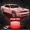 Lampephoto.fr - Lampada Challenger Hellcat D. Luce Notturna Modern Car | Prodotto in Francia, scelta della base, luminosità regolabile, batteria/USB, regalo per uomini e appassionati di auto