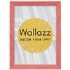 Wallazz Cornice Portafoto in Legno Pregiato - Made in Italy - Vetro Sintetico Infrangibile Crilex - Disponibile in Diverse Varianti - Design Italiano e Qualità Artigianale,30x30cm profilo Rosso