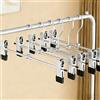 Niulab Grucce per pantaloni in metallo, set da 20 pezzi, lunghezza 40 cm, con clip regolabili per pantaloni, calze, gonne, salvaspazio, ganci girevoli a 360° (20)