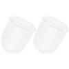 Toddmomy Bicchieri Porta Scopino WC Plastico Bianco 2 Pezzi per Accessori Bagno e Pulizia Toilette