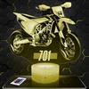 Lampephoto.fr - Lampada Moto 701 H Luce Notturna Tattile 3D Motociclista | Prodotto in Francia, base a scelta, luminosità regolabile, batteria/USB, regalo per motociclisti