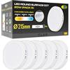 CLAR - Plafoniera LED Esterno, Lampadario Bagno, Lampada Soffitto, Lampada Cucina, CCT (3000ºk-4000ºk-6500ºk), 20W (Pack 5)