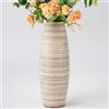 Leewadee Vaso Decorativo 34 cm Poliresina per Credenza & Tavolo | Vaso deco per credenza & tavolo: impermeabile per fiori freschi, bello con fiori secchi & rami, boho & moderno