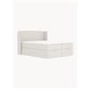 Maison de Rêve Letto boxspring fatto a mano con contenitore Passion, H3 - Beige, Nero