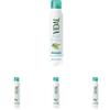 Vidal - Deodorante Spray Asciutto Invisibile, Senza Alcool, Effetto Asciutto fino a 48h, Fragranza Muschio Bianco, 150ml (Confezione da 4)