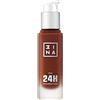 3INA MAKEUP - The 24h Foundation 672 - Cioccolato Fondotinta con Sottotono Rosa - Fondotinta Coprente Professionale - Fondotinta Liquido per Colore Uniforme - Vegan - Cruelty Free