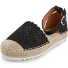 Alexis Leroy Sandali Bassi da Donna con Cinturino con Fibbia Punta Chiusa Comfort Scarpe Hole