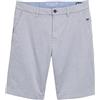 TOM TAILOR Bermuda da Uomo, 34882 - Dobby Trapuntato, Colore: Bianco Navy, 46