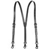 Generic Nero/Marrone/Marrone Marrone Uomo Vintage In Vera Pelle Regolabile Bretelle Bretelle Cintura Con Ganci Loop, Nero , S