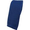 TigerTie qualità maglia cravatta - blu royal monocromatico Uni