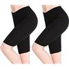 CnlanRow Pantaloncini da Donna sotto la Gonna Leggings Lunghi al Ginocchio Morbidi Pantaloni Corti Elasticizzati Fitness