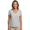 Vastra Brands, maglietta da donna in bambù 95% premium (confezione doppia), Grigio, M