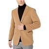 Fashion Hyped Giacca da uomo slim fit a 2 bottoni, blazer casual blu navy da uomo
